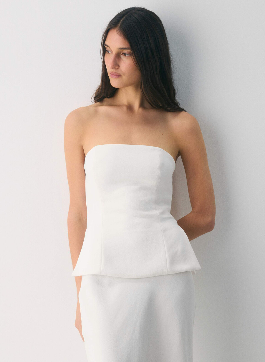 elegantes tube-top – crepette hellbirke