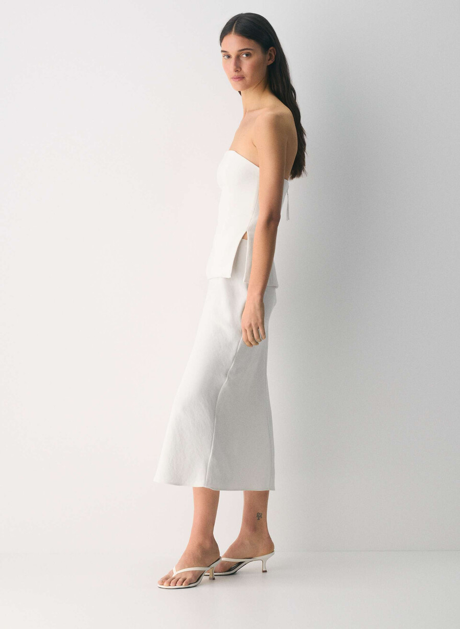 elegantes tube-top – crepette hellbirke