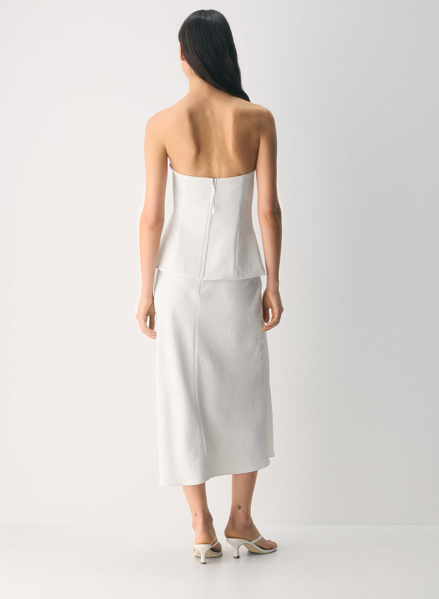 elegantes tube-top – crepette hellbirke