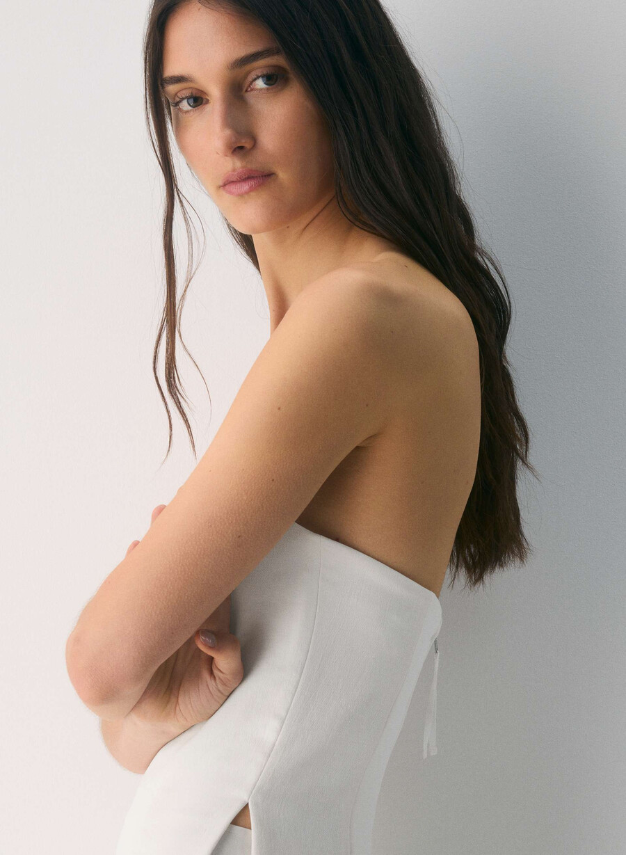 elegantes tube-top – crepette hellbirke