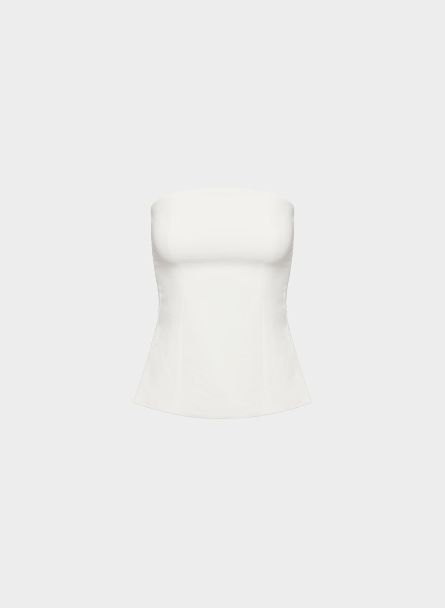 elegantes tube-top – crepette hellbirke