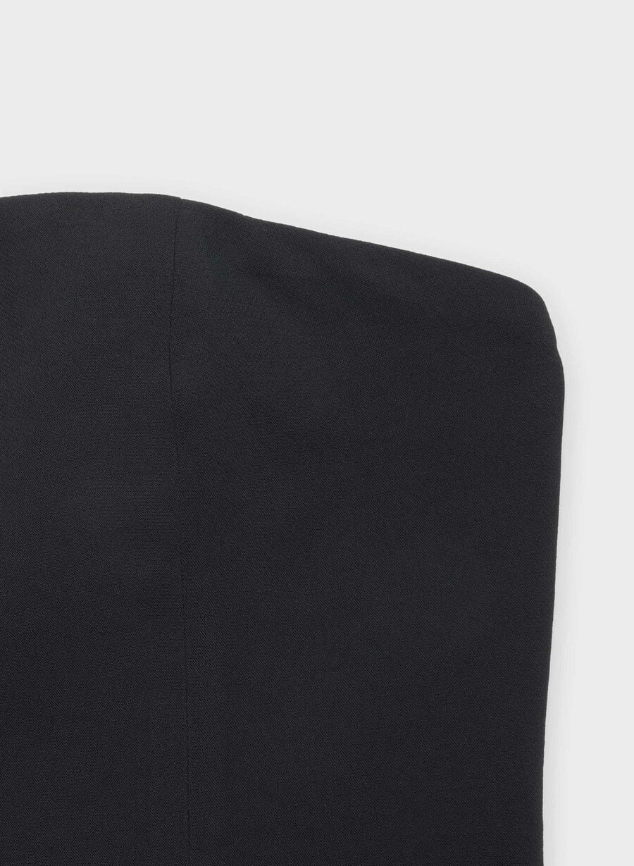 elegantes tube-top – crepette schwarz