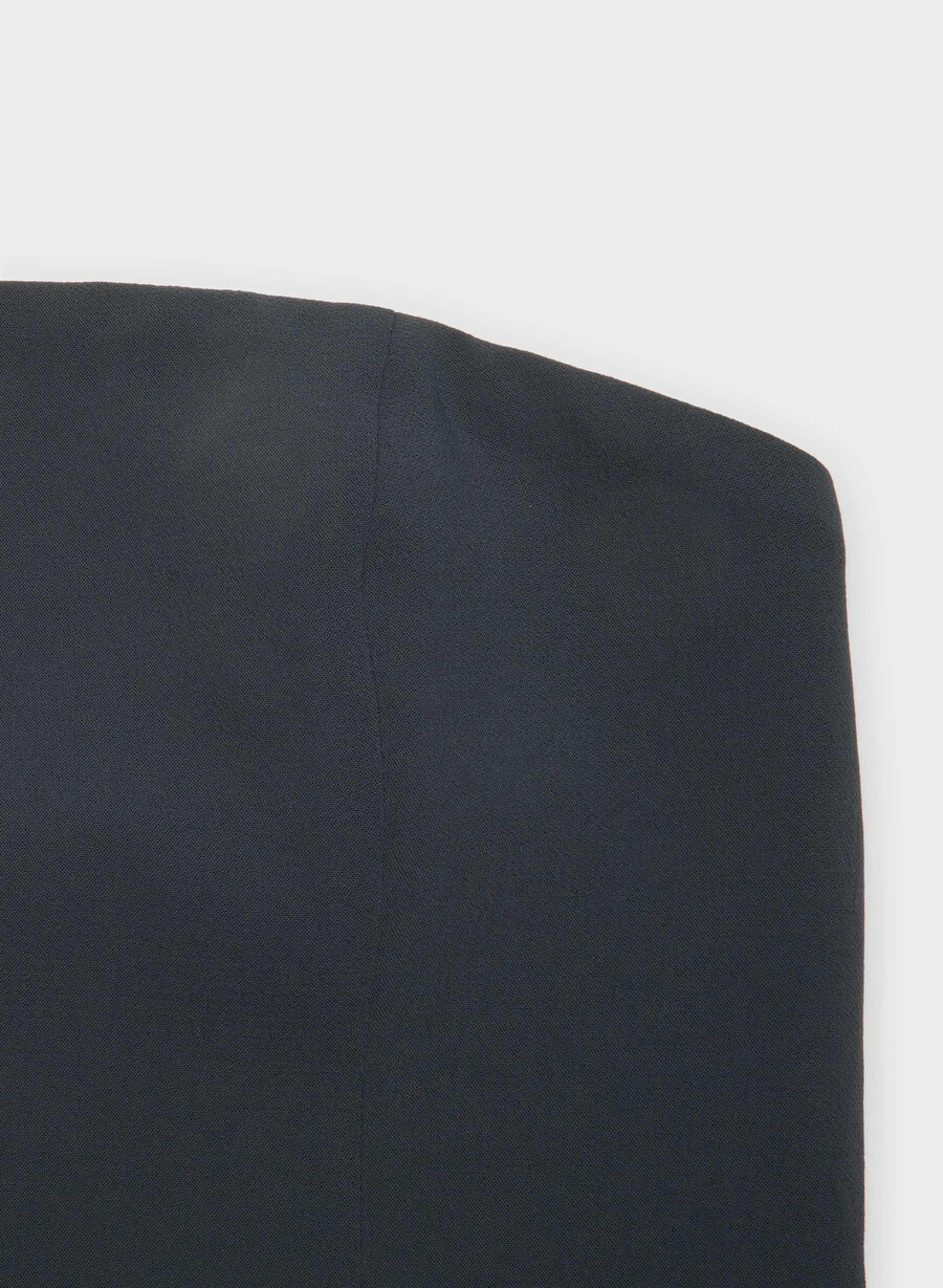 elegantes tube-top – crepette dunkelblau