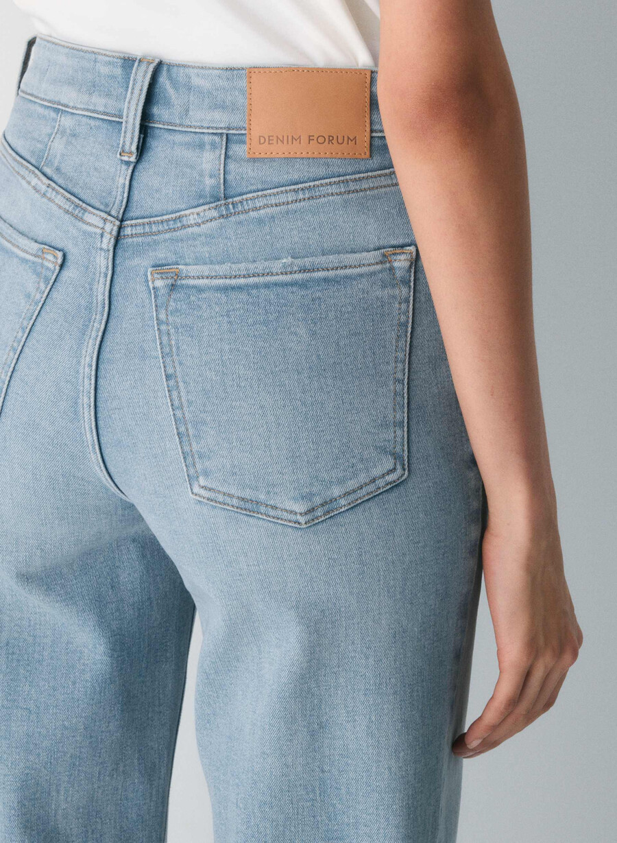 denim forum die 90er-jahre-snatch-hi-rise-wide-jeans 7 yrs bleu taboo