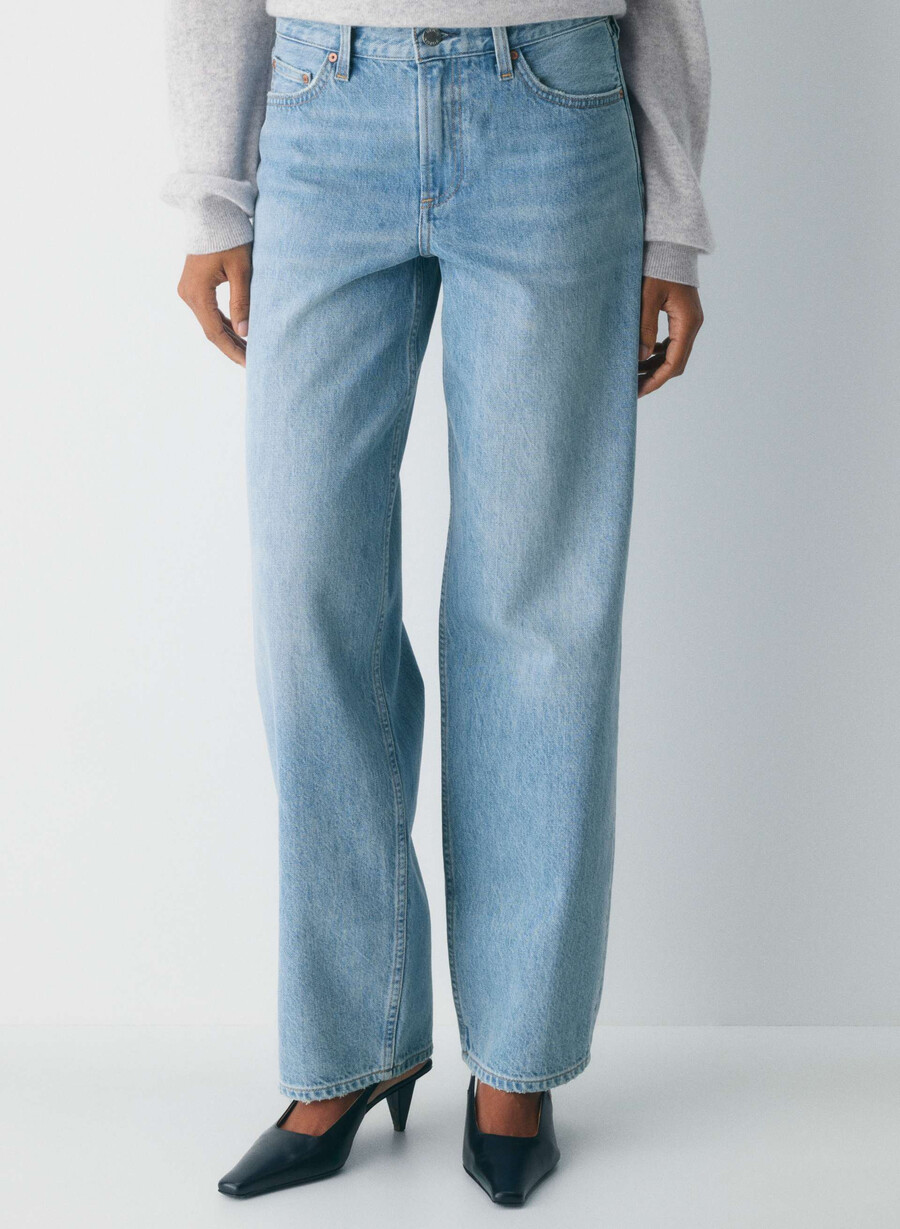 denim forum die 90er vintage lo-rise baggy tapered jeans 7 yrs bleu taboo