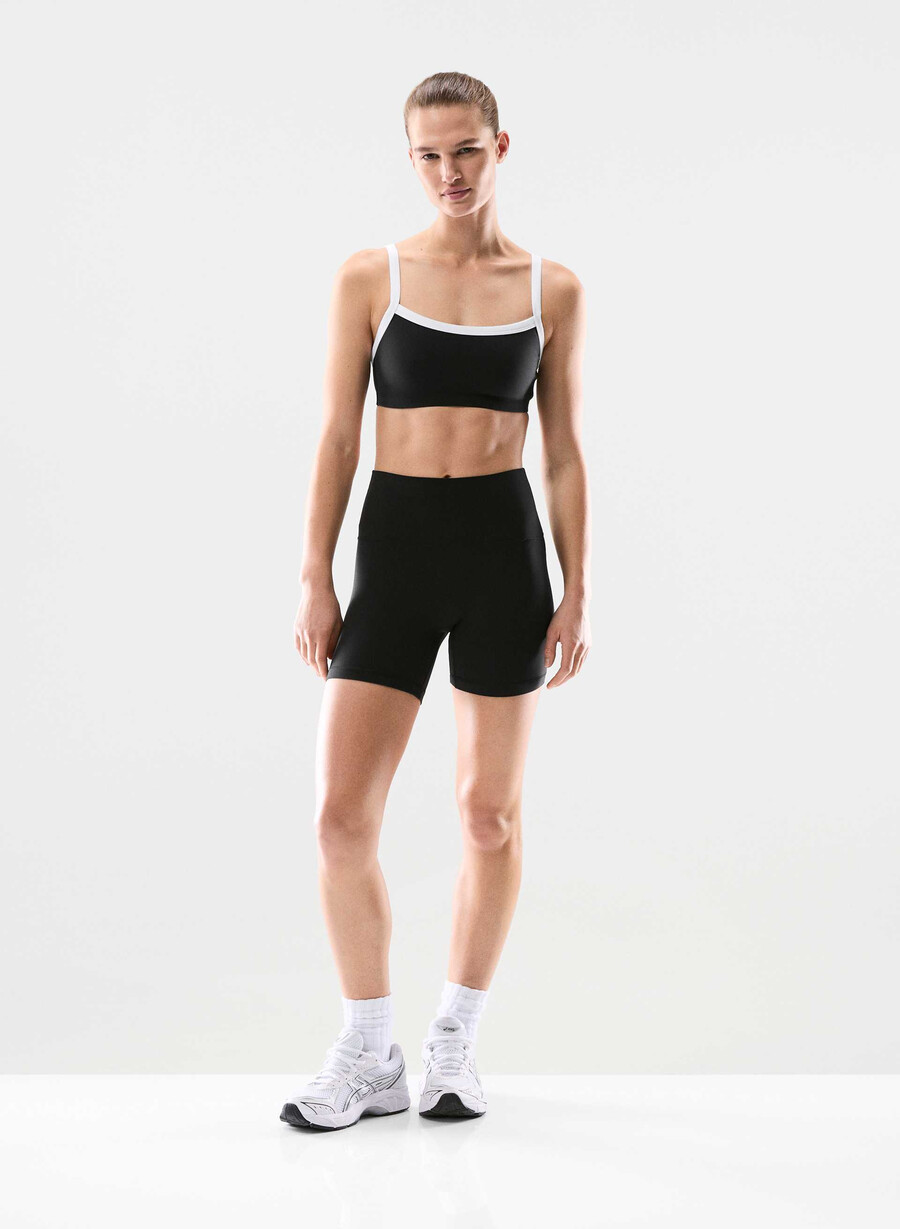 butter cheeky infinite hi-rise 5 short black