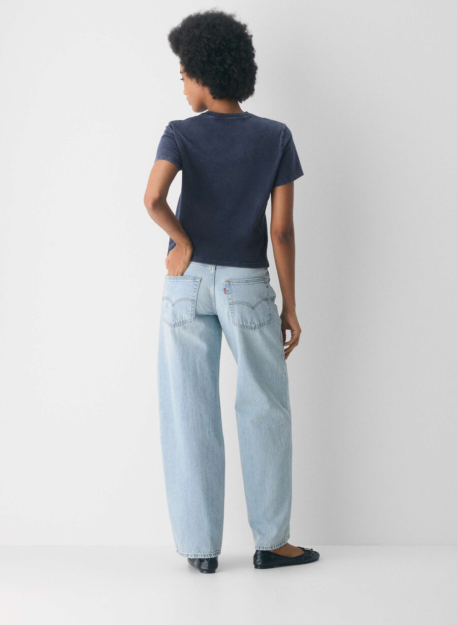 levis baggy dad jeans fan flare