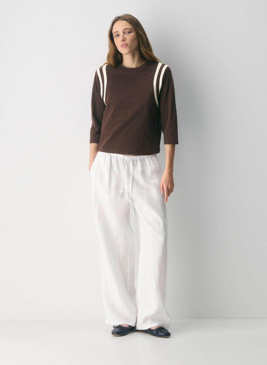 charleston leinenhose weiss