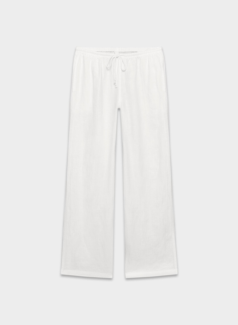 charleston leinenhose weiss