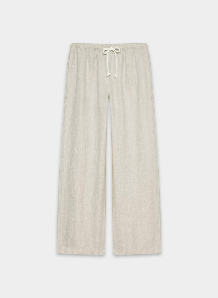 charleston leinenhose ungefärbt ecru