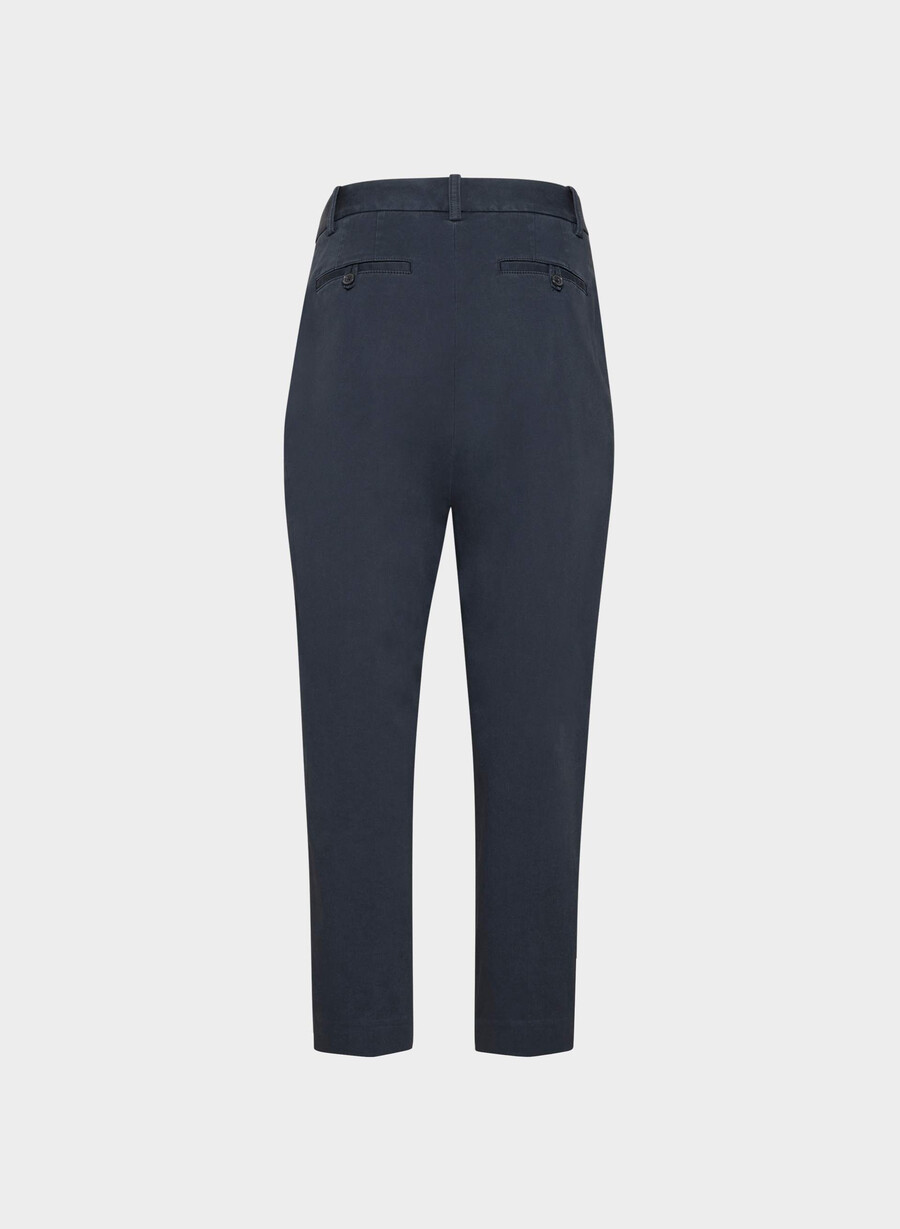 chino mid-rise carrot pant washed dark night navy