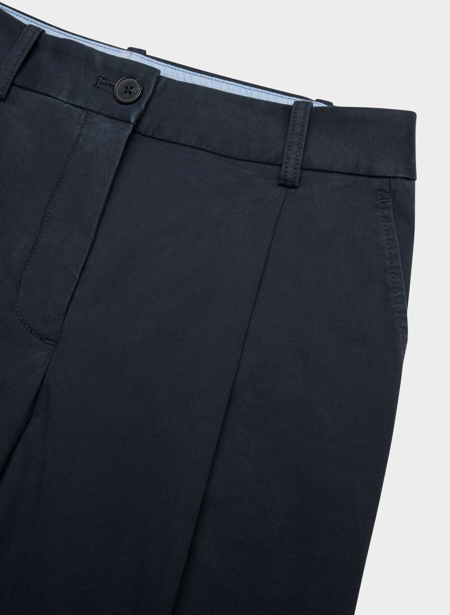 chino mid-rise carrot pant washed dark night navy