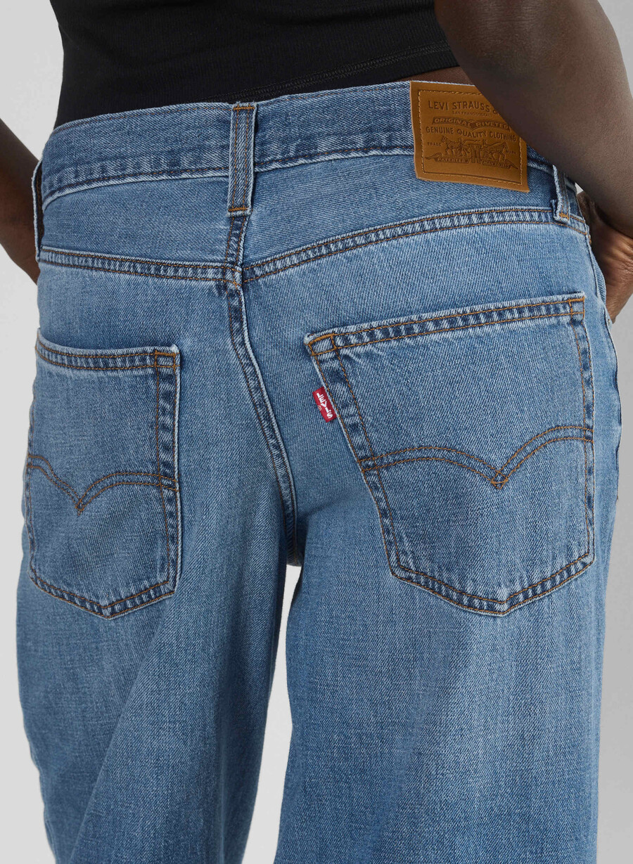 levis baggy dad jeans mit schwerem karomuster