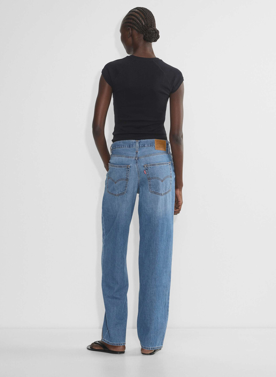 levis baggy dad jeans mit schwerem karomuster