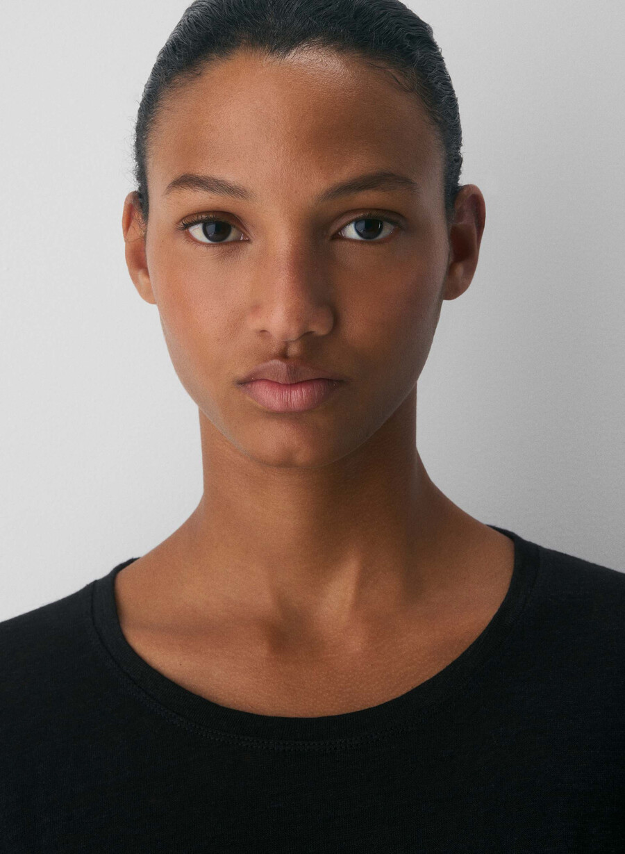 loom linen quay t-shirt schwarz
