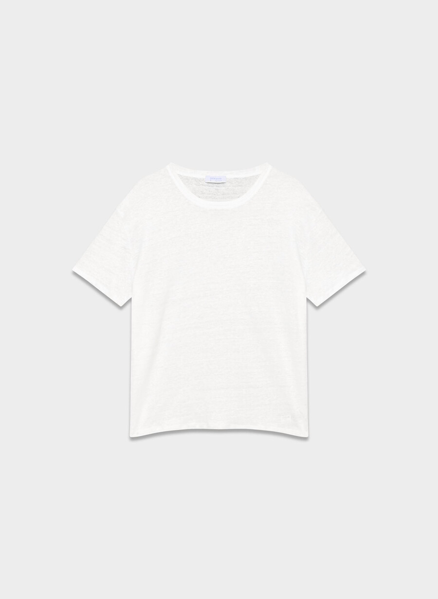 loom linen quay t-shirt weiss