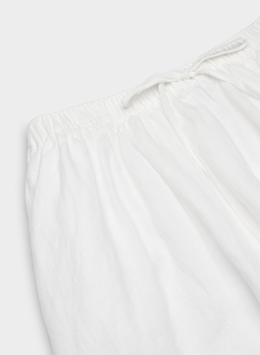 leinenrock für mondäne damen weiss