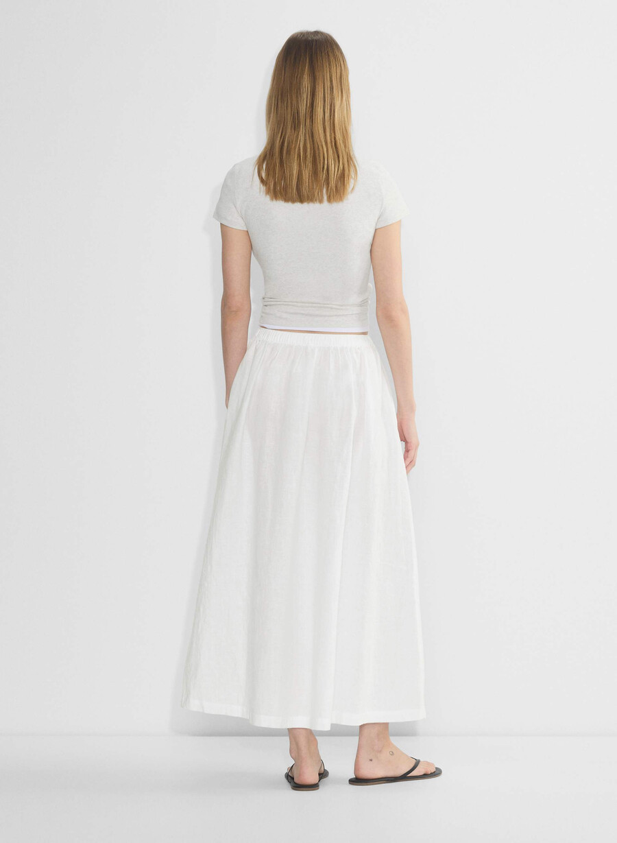 leinenrock für mondäne damen weiss
