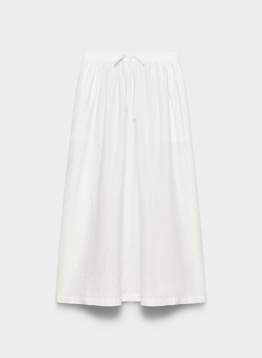 leinenrock für mondäne damen weiss