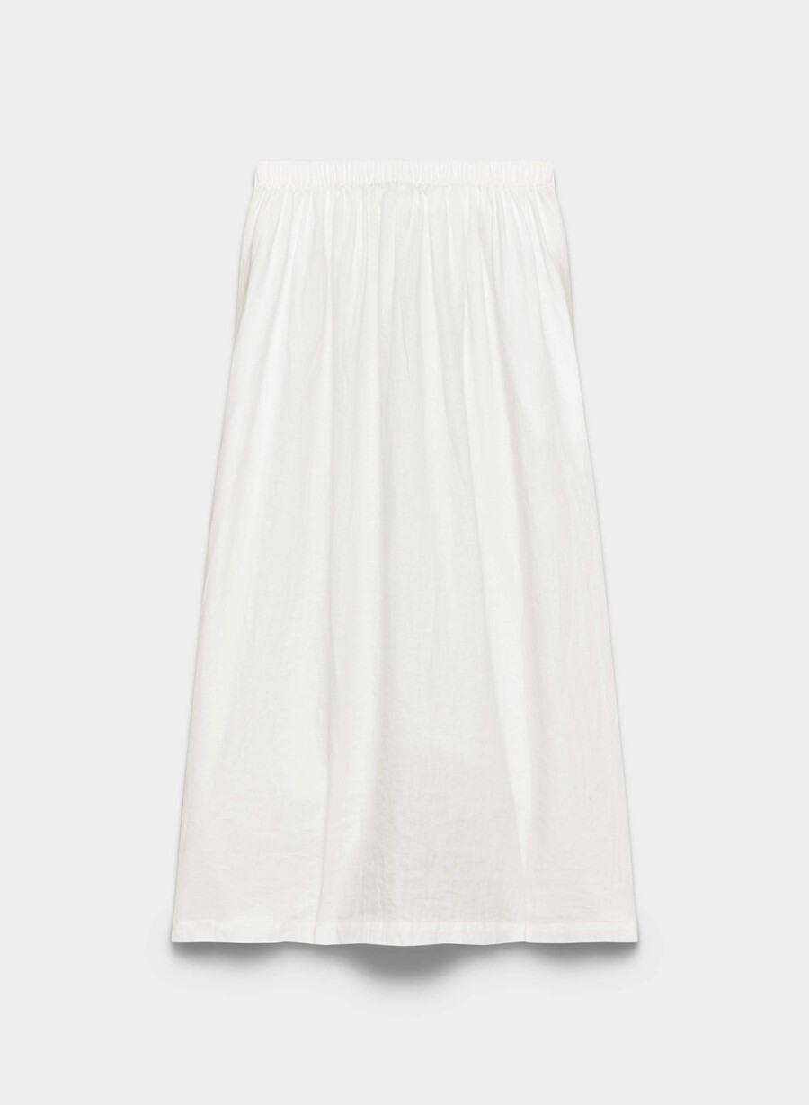 leinenrock für mondäne damen weiss