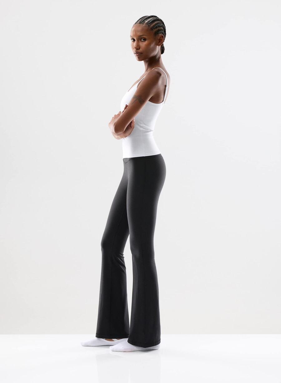 butter cheeky hi-rise flare leggings 32 schwarz