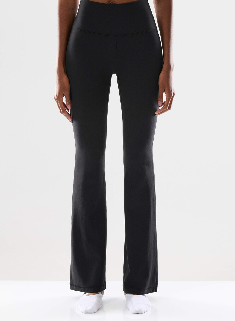 butter cheeky hi-rise flare leggings 32 schwarz