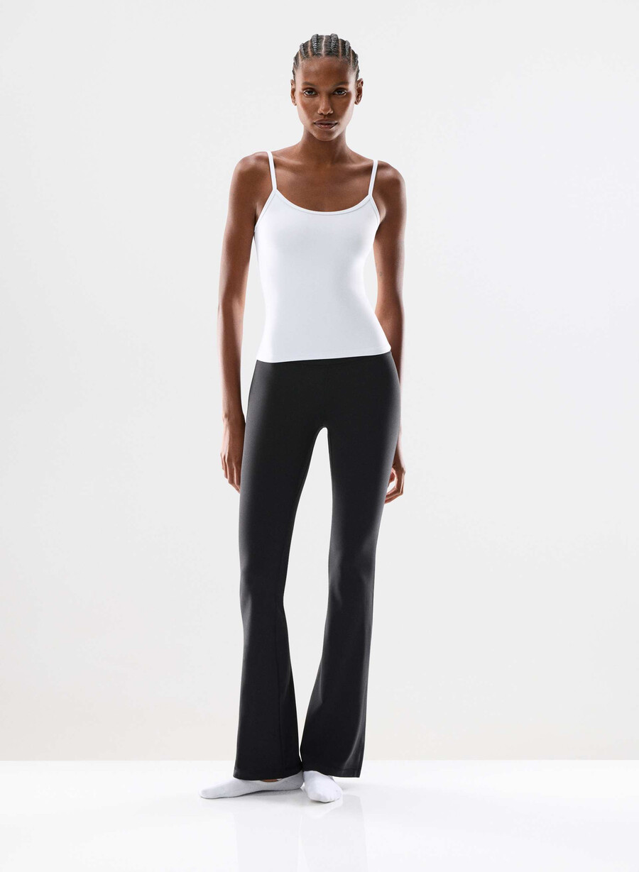 butter cheeky hi-rise flare leggings 32 schwarz