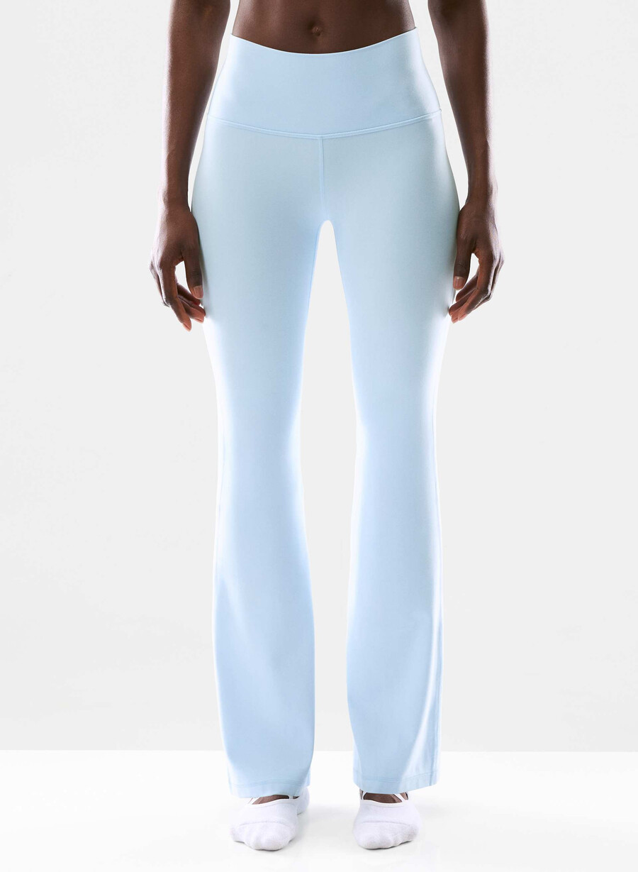 butter cheeky hi-rise flare leggings 32 villa blue