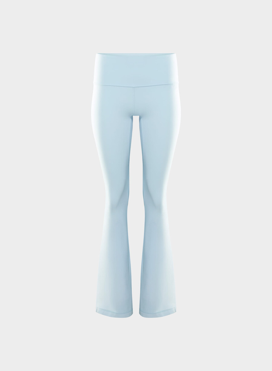 butter cheeky hi-rise flare leggings 32 villa blue