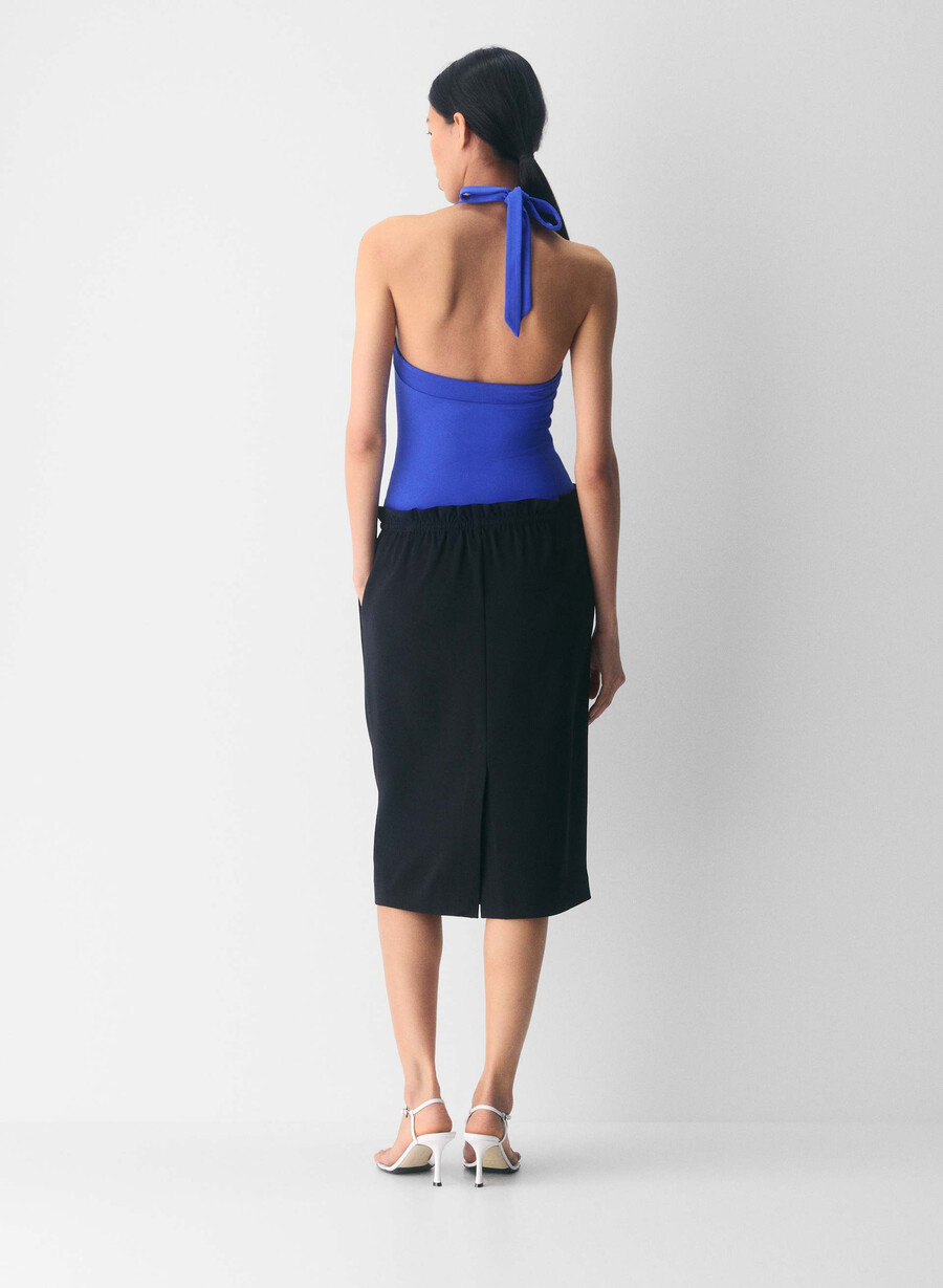 original contour optimum halter top ablaze blue
