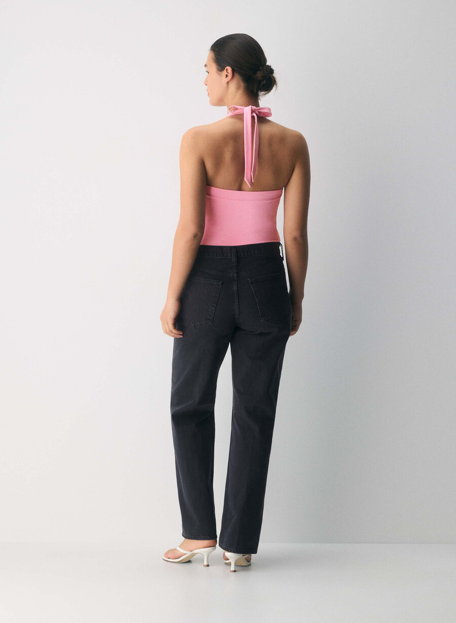 original contour optimum halter top jellybean pink