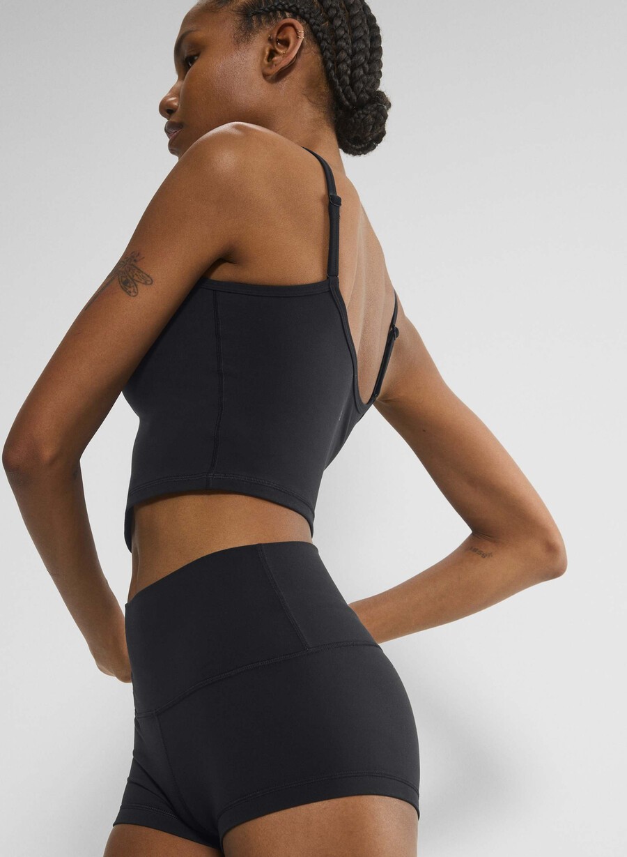 butter cheeky hi-rise 15 short black