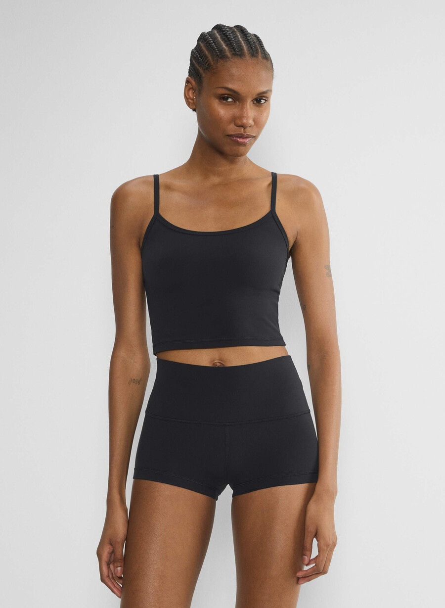 butter cheeky hi-rise 15 short black