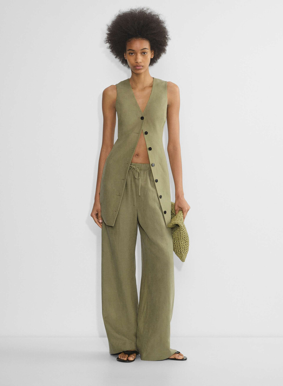 cruiselinen aria kleid sundried olive