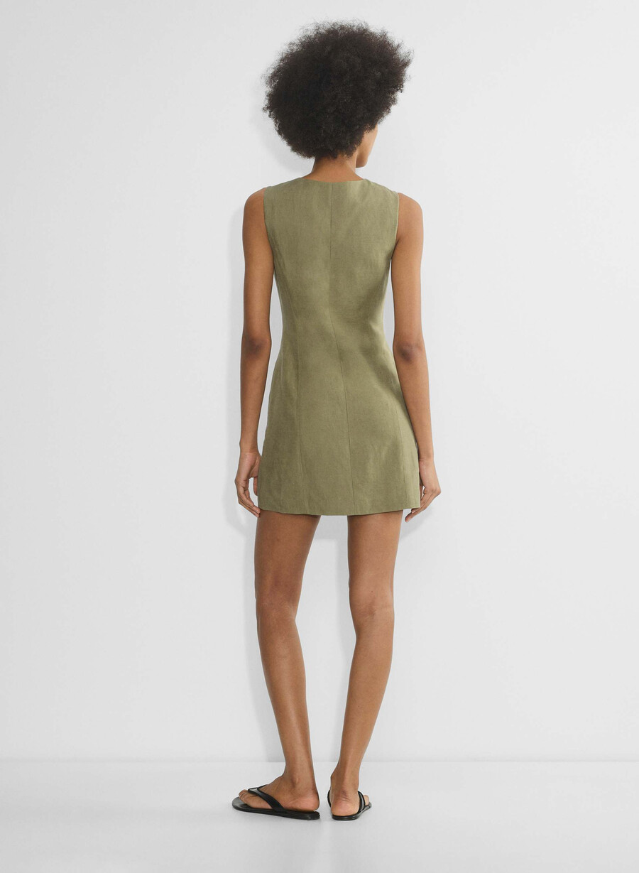 cruiselinen aria kleid sundried olive