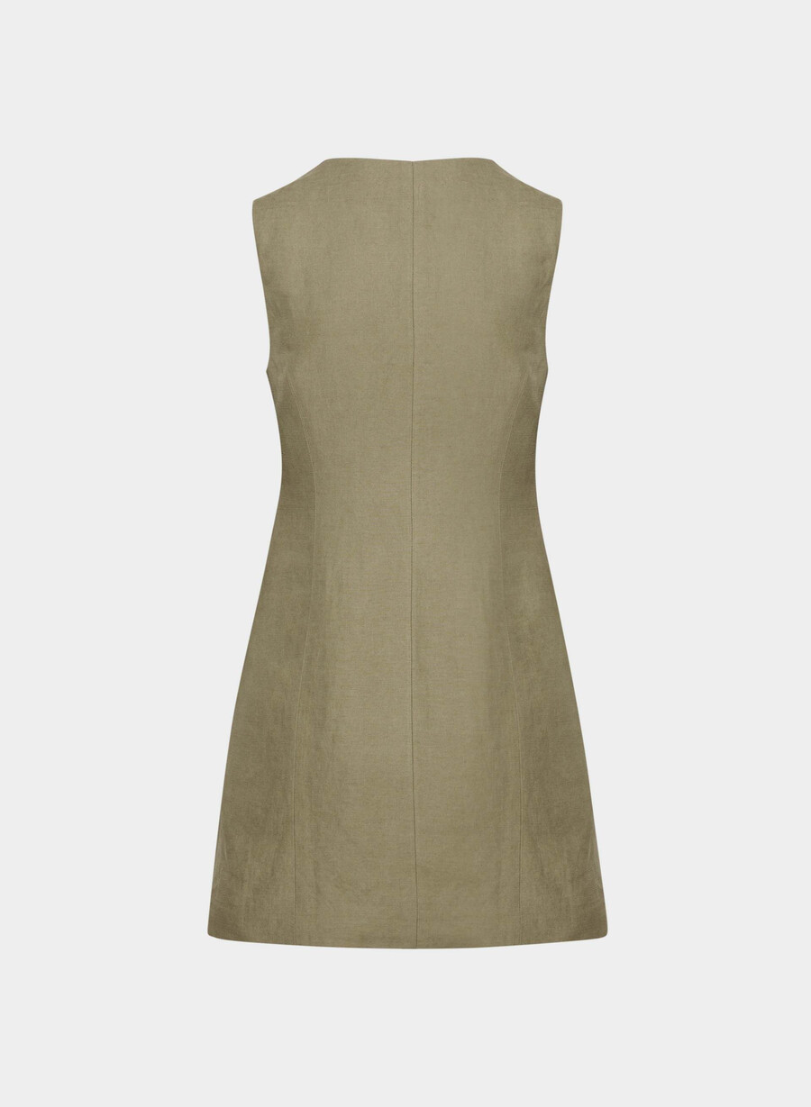 cruiselinen aria kleid sundried olive