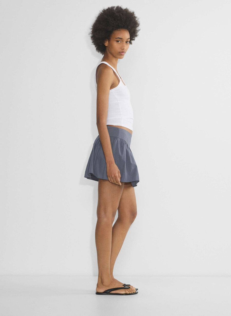 slipper-popeline-skort vintage navy