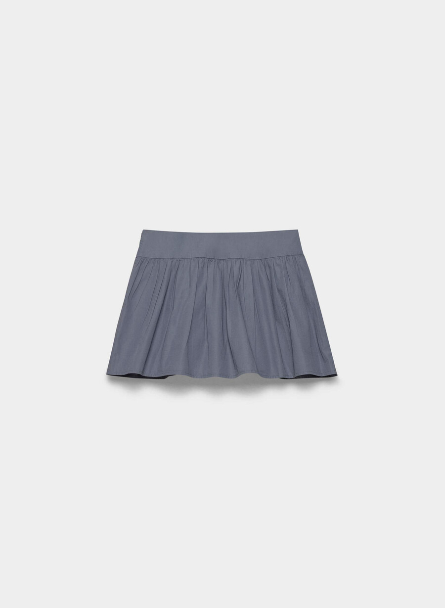 slipper-popeline-skort vintage navy