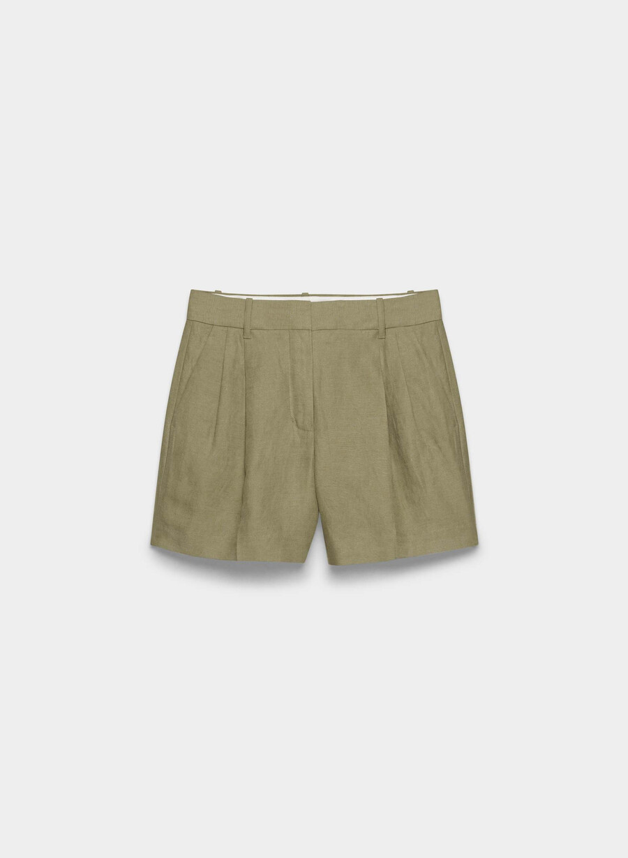 die mühelose short curve-fit mid-thigh sundried olive