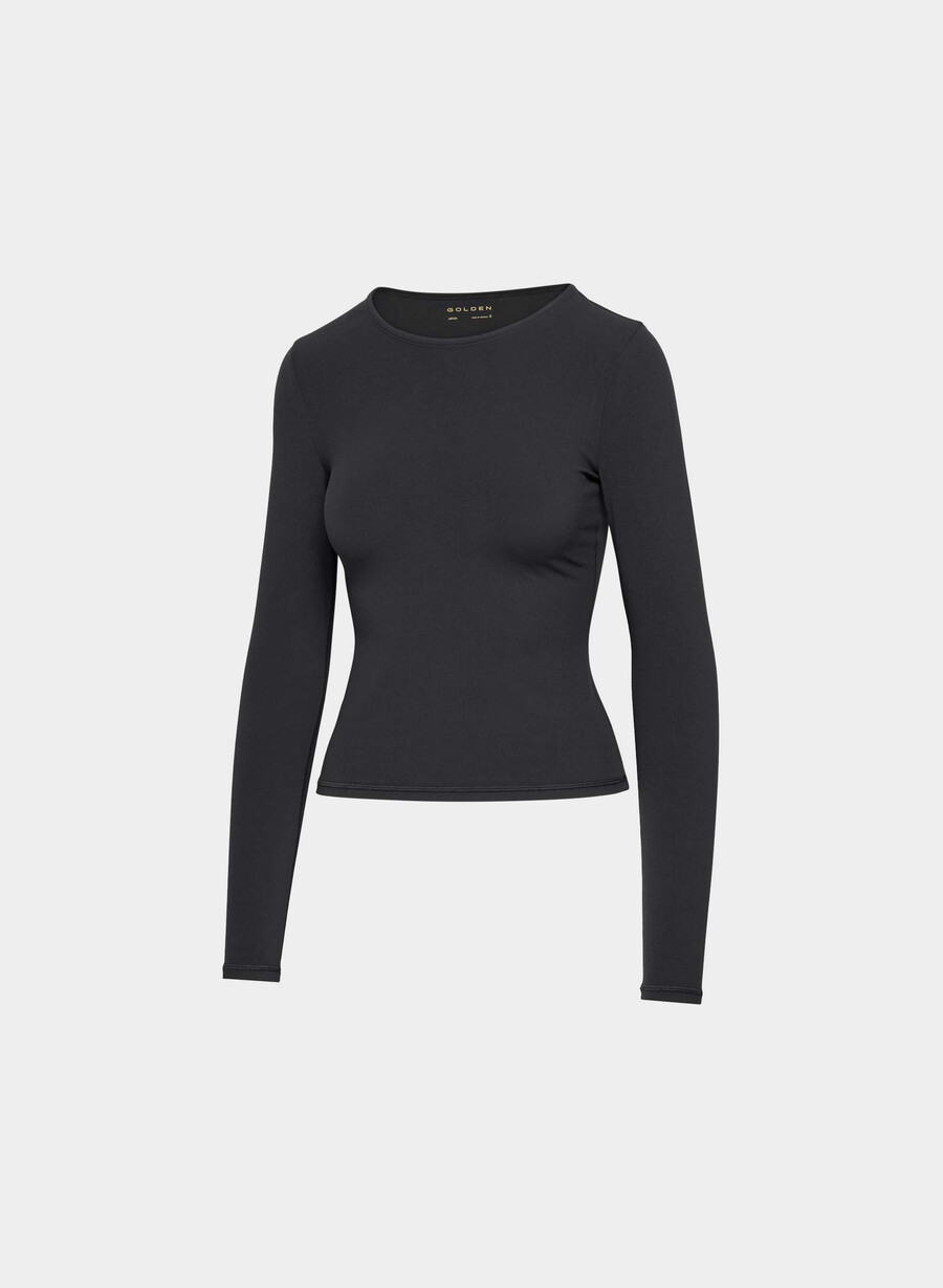 butter new essential langarmshirt schwarz