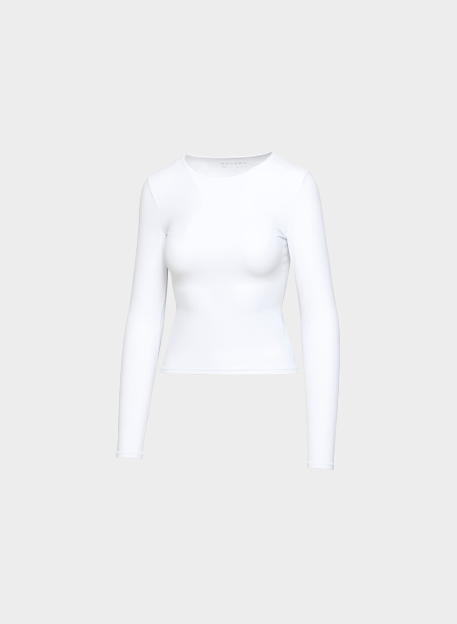 butter new essential langarmshirt strahlend weiß