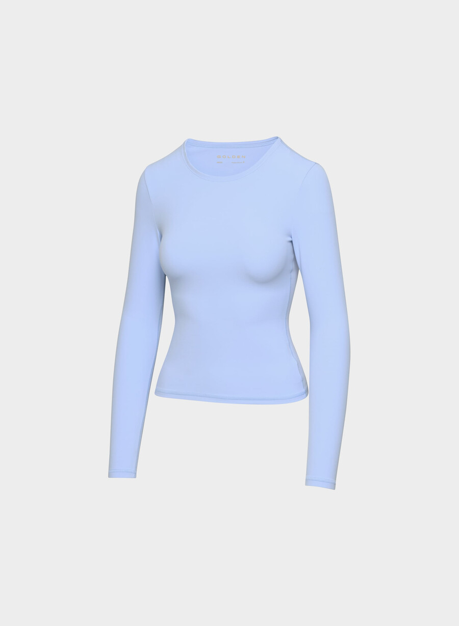 butter new essential langarmshirt dayflower blue