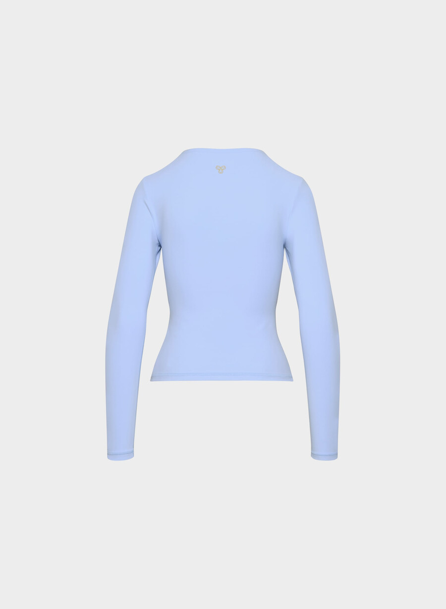 butter new essential langarmshirt dayflower blue