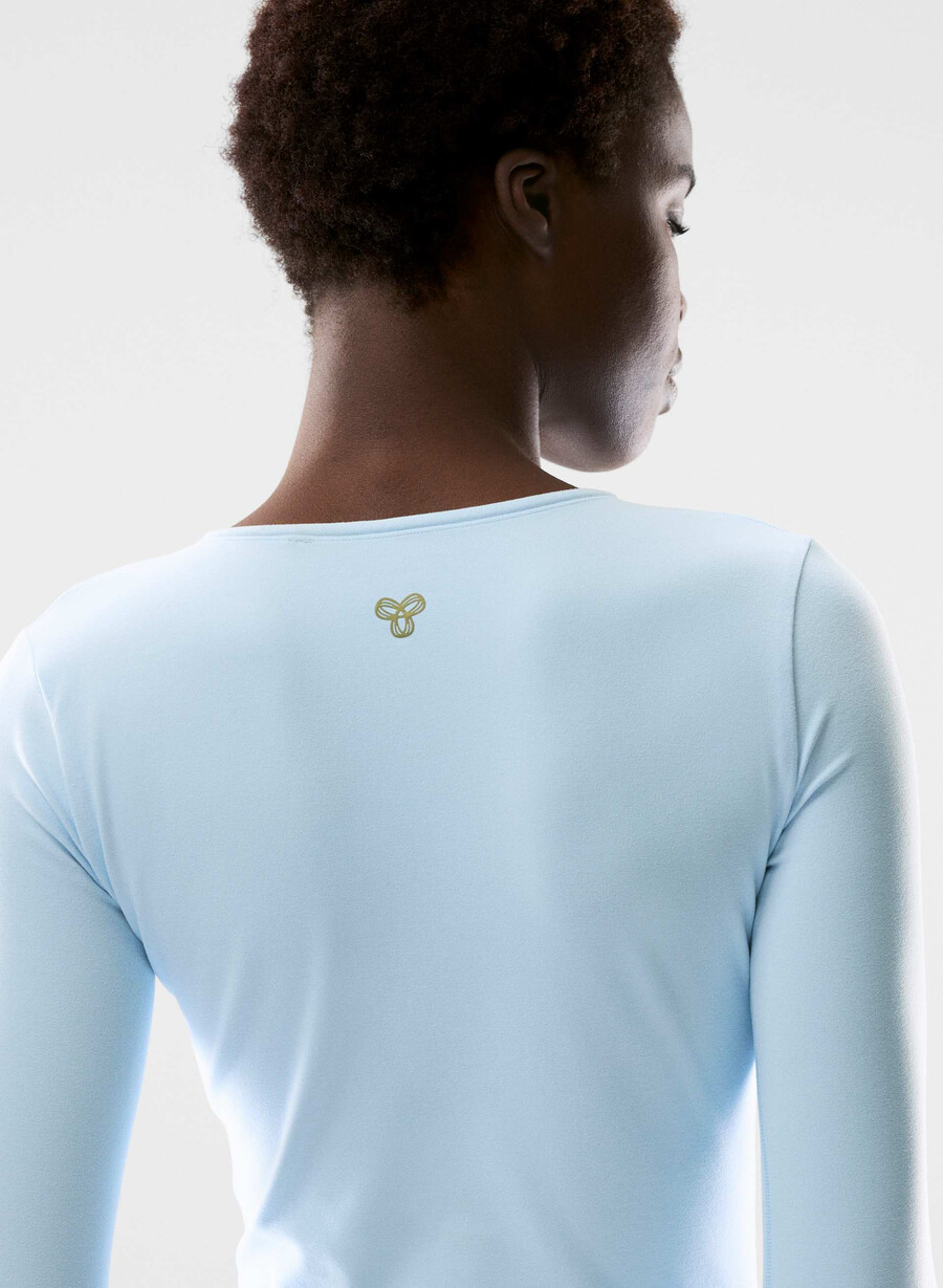 butter new essential langarmshirt villa blau