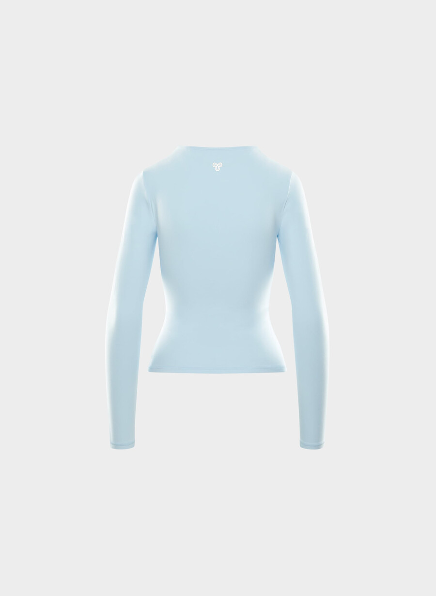 butter new essential langarmshirt villa blau
