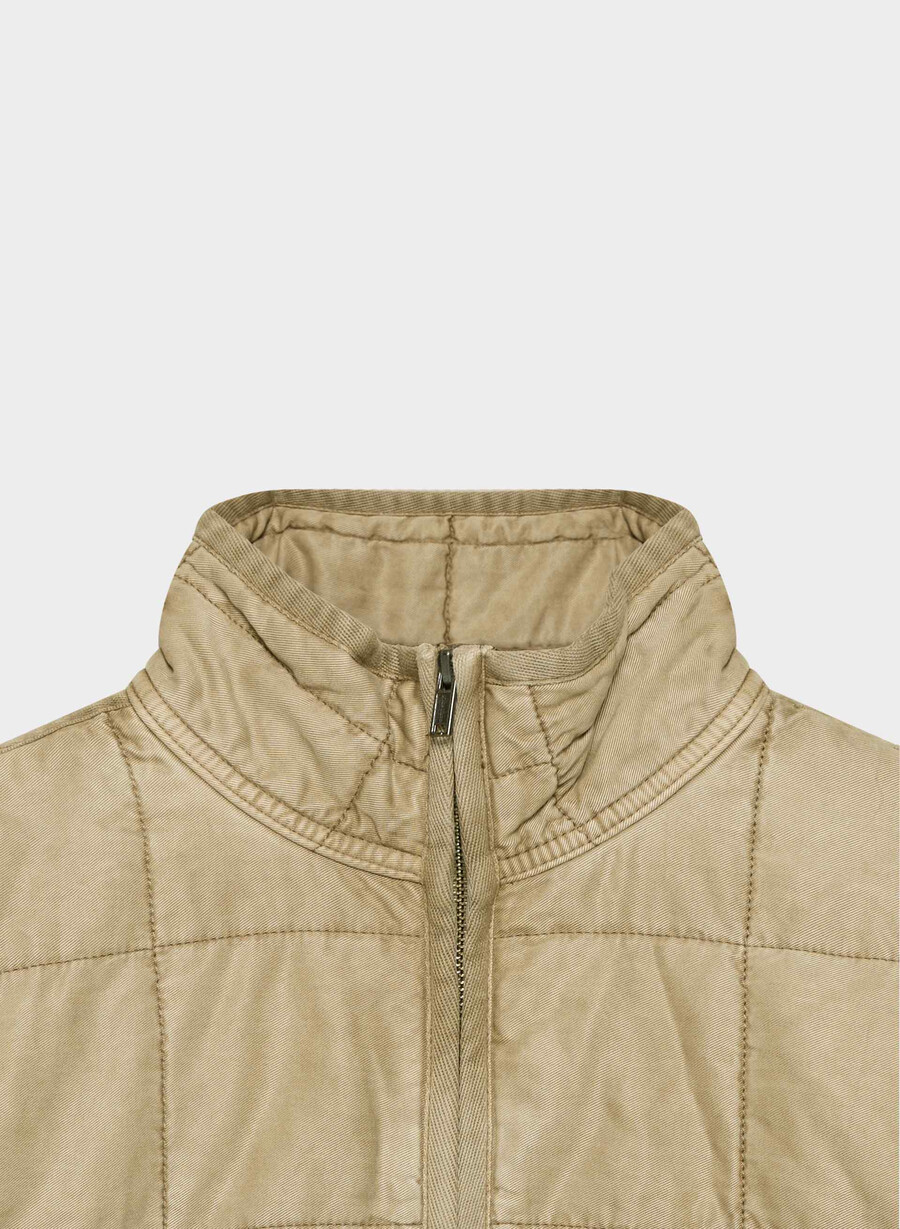 remote jacket lived-in tan khaki