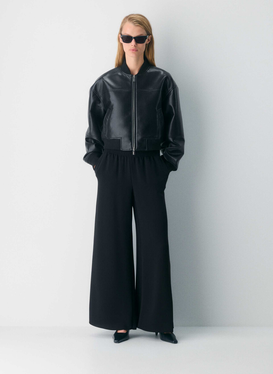parker palazzo hose - studio drape schwarz
