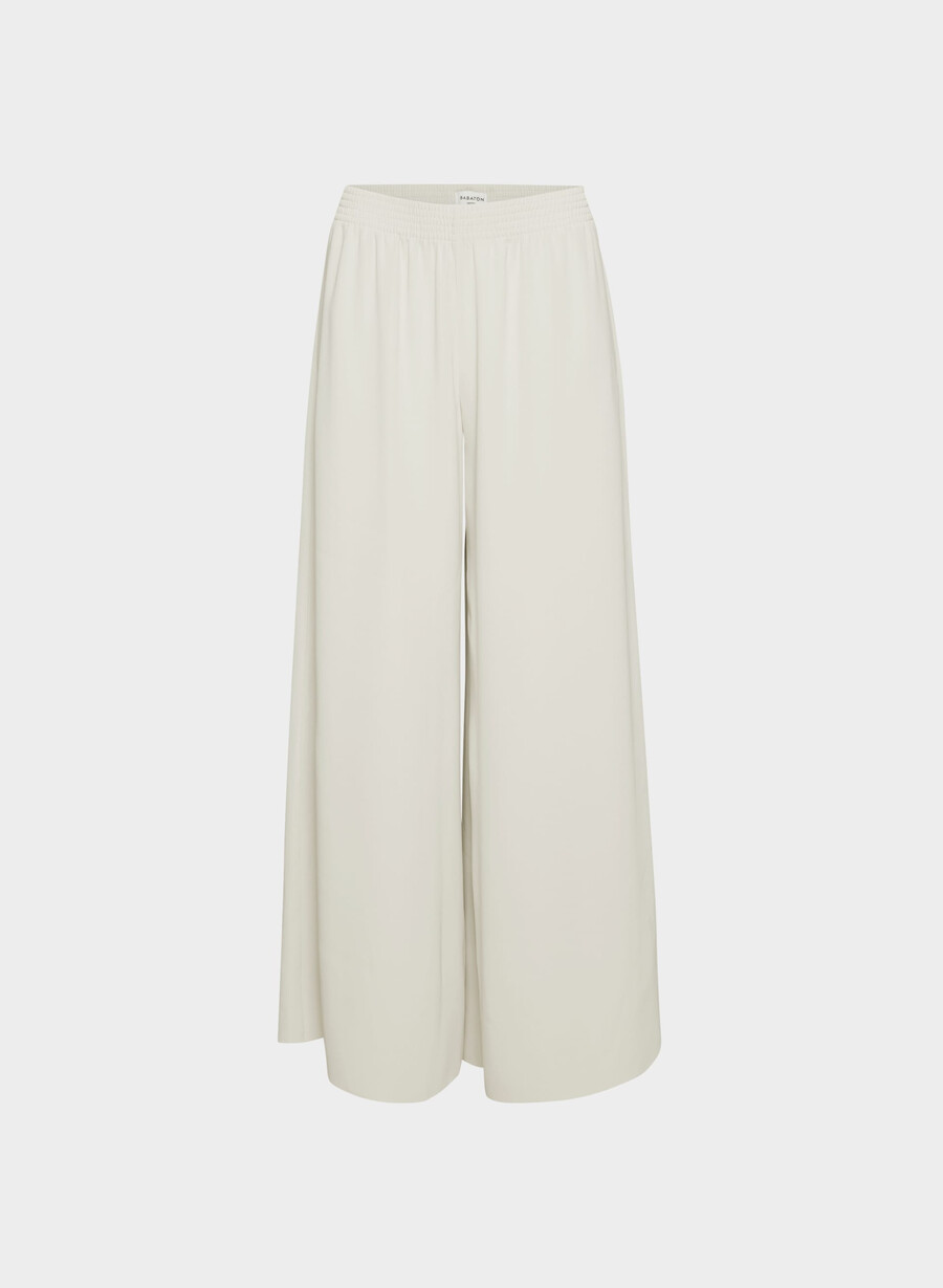 parker palazzo hose - studio drape matte pearl