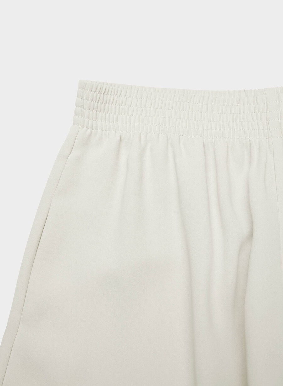 parker palazzo hose - studio drape matte pearl