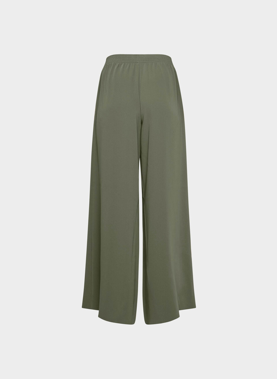 parker palazzo hose - studio drape dunkeloliv